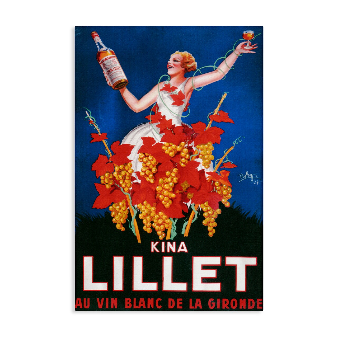 Stupell Industries Vintage Kina Lillet Wine Canvas By Marcus Jules
